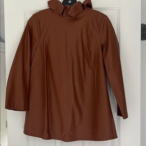 NWT. Tuckernuck Faux Leather Top